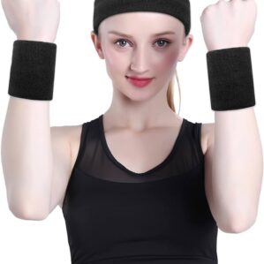 Sweat bands for head and wrist
